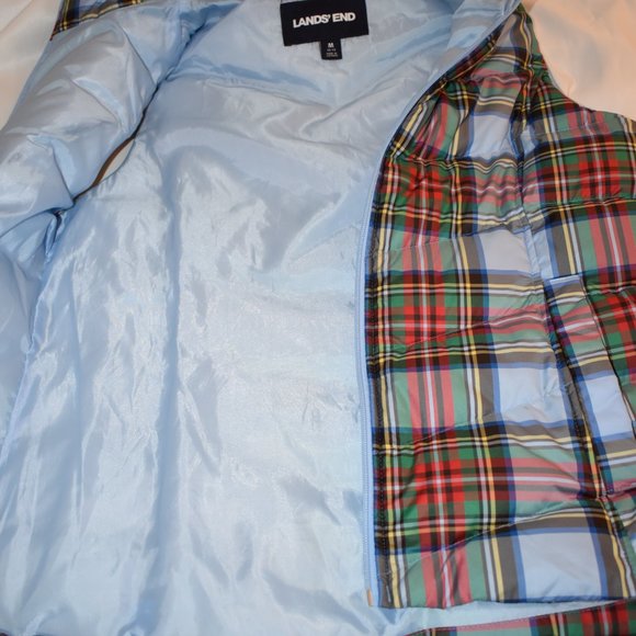 Land's End Plaid Vest, Size M (10 - 12) - Picture 5 of 13